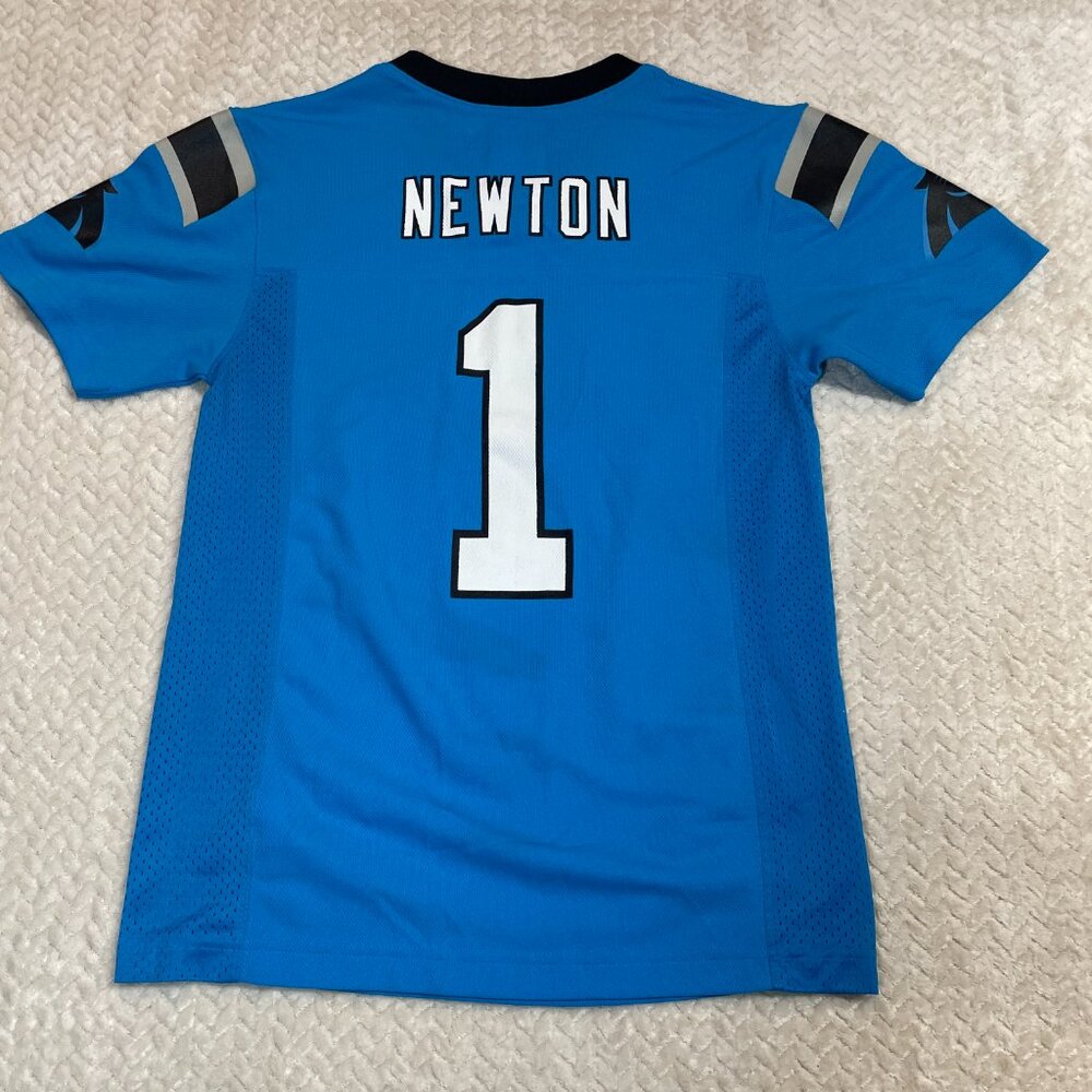 NFL Carolina Panthers Cam Newton #1 Football Youth Jersey Size Medium - Picture 6 of 9